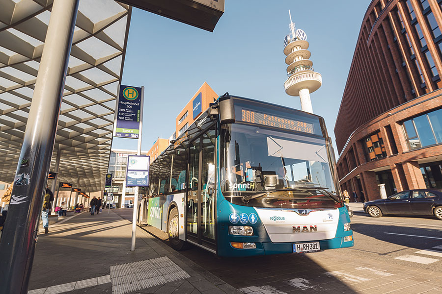 Der GVH stellt seine Busse schrittweise auf Elektro-und Wasserstoffantrieb um.